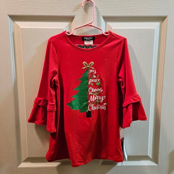 NWT - Little Girl's  Size 6 - Christmas - Red/Green - 2 piece set - Picture 1 of 11